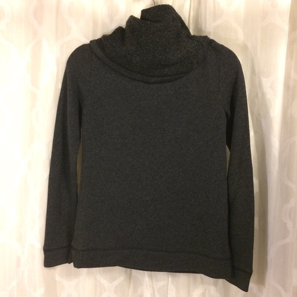 J. Crew Funnel Neck Sweatshirt Wool Blend Kangaroo - Picture 2 of 8